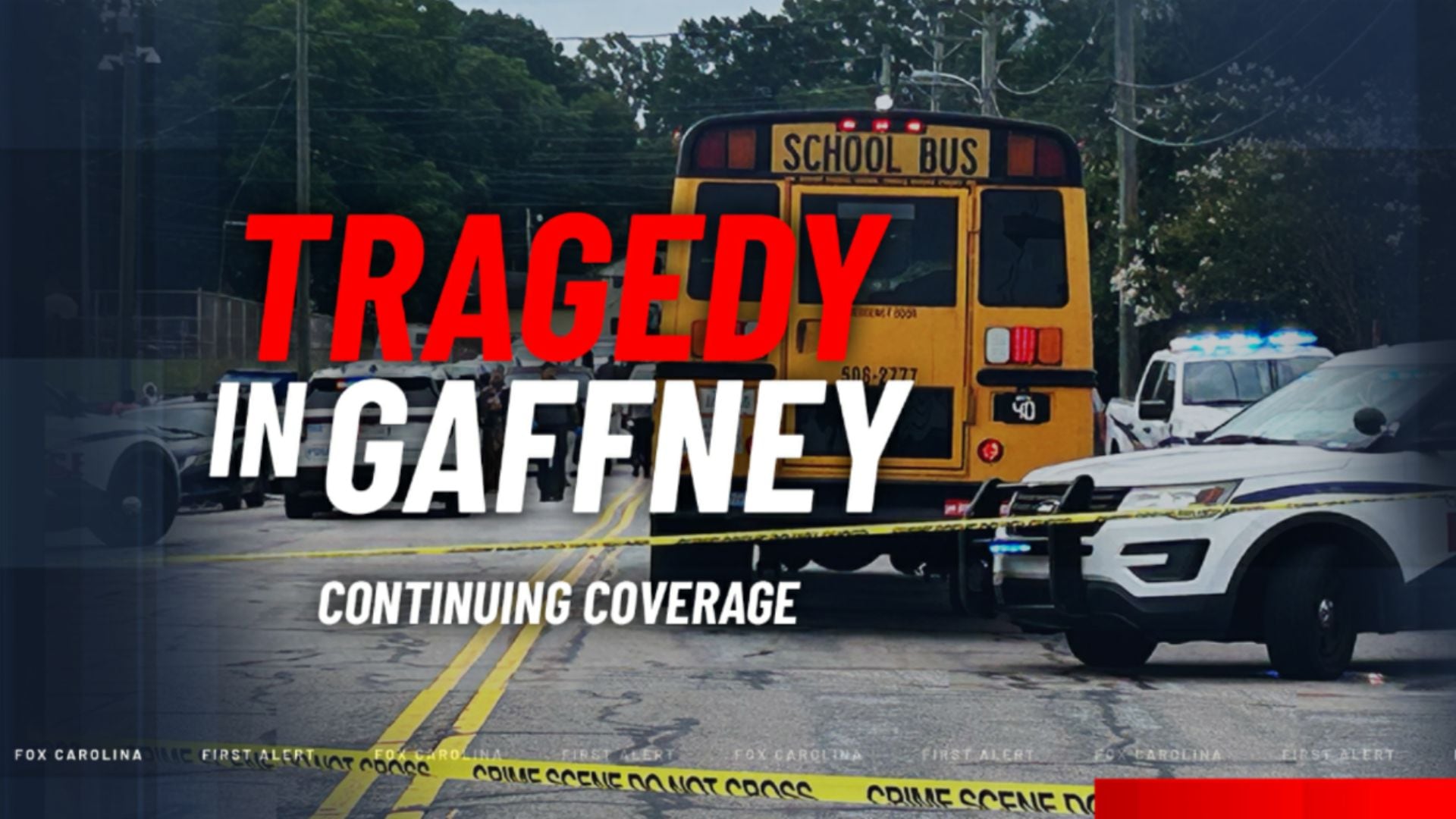 Teenager Fatally Shot at Gaffney School Bus Stop