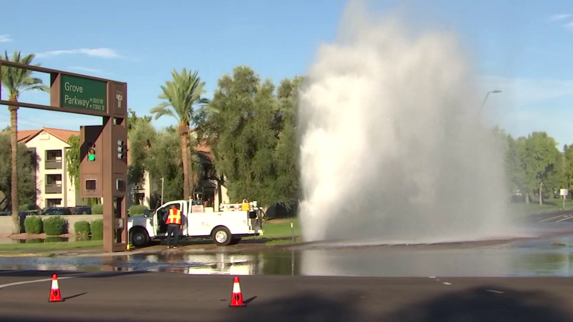 Tempe Man Arrested for Criminal Damage After Crashing Truck into Fire Hydrant