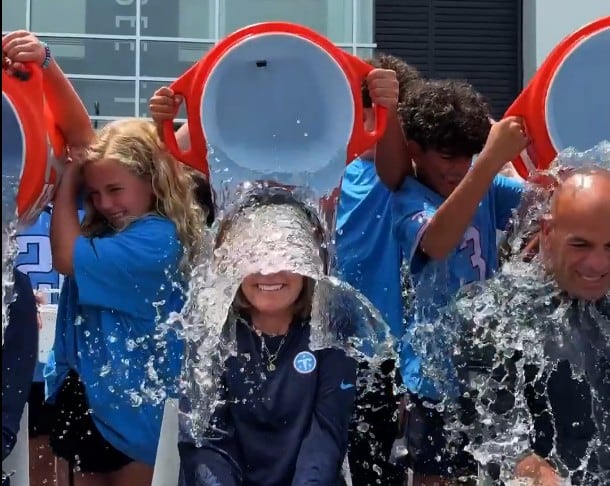 Tennessee Titans Participate in Ice Bucket Challenge for Former Player Chris Johnson’s ALS Awareness