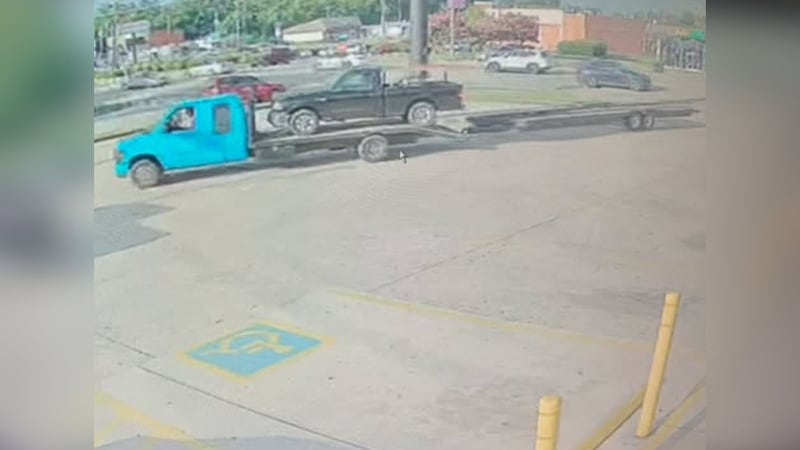 A search for a tow truck is underway in McMinnville, Tennessee.