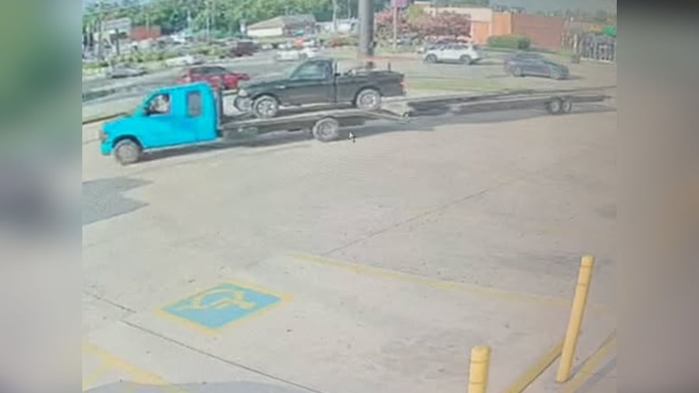 A search for a tow truck is underway in McMinnville, Tennessee.