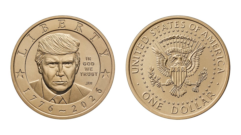 The U.S. Treasury is minting $1 coins with President Trump's face, calling them collectibles...