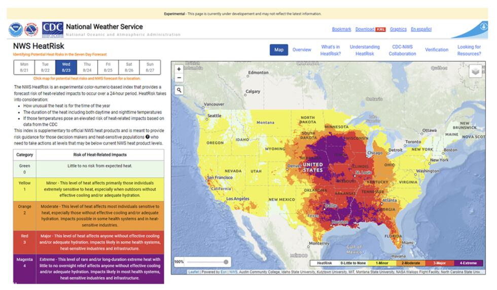 Heat Source Risk New public tool warns about dangerous heat as another hot summer looms