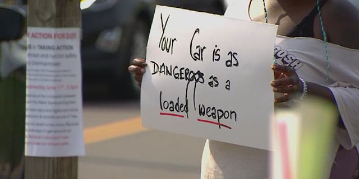 Germantown residents rally for pedestrian safety after deadly crash