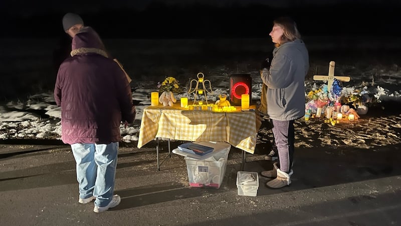 The Whitewater community held a candlelight vigil for a baby found dead in a field near a...