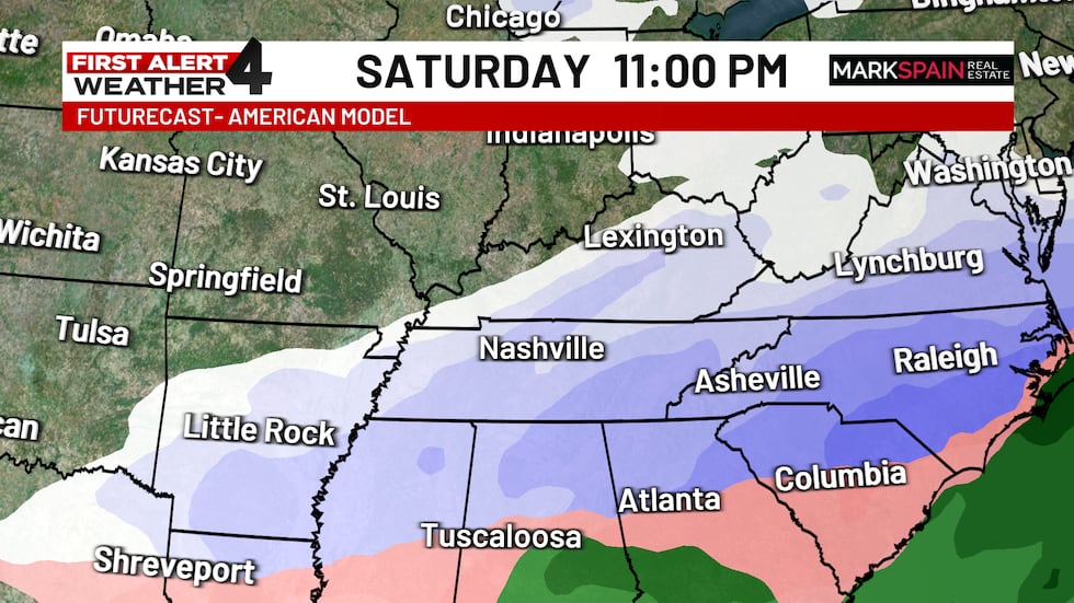 Possible weekend snow.