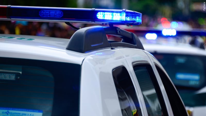 FILE -- police lights.