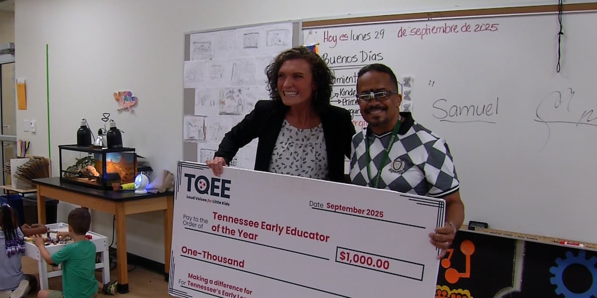 Nashville teacher surprised with award after being named a Tennessee Early Educator of the Year