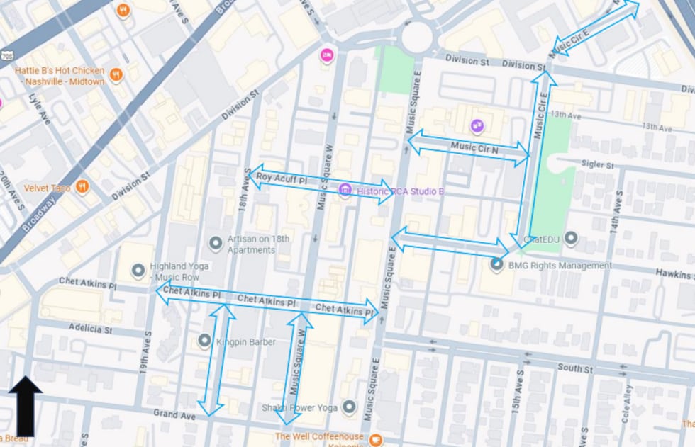 The move, heavily opposed by members of the music industry, will affect streets on this map...