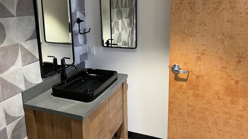 Through an open records request, records show a new private bathroom was created for the...