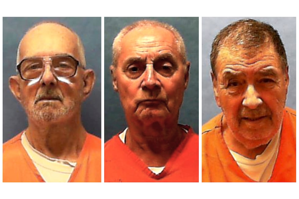 This combination of undated booking photos provided by the Florida Department of Corrections...