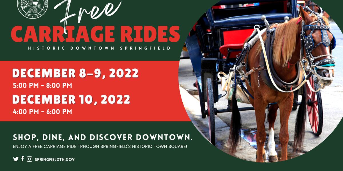 Springfield Rides Springfield to offer free horse-drawn carriage rides