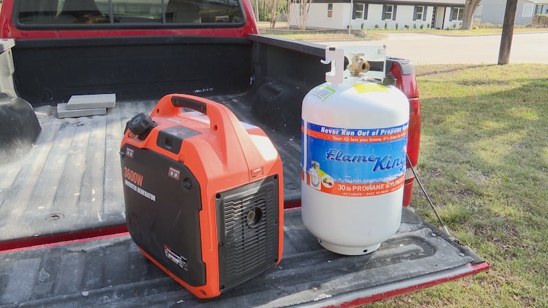 Portable propane-powered generator