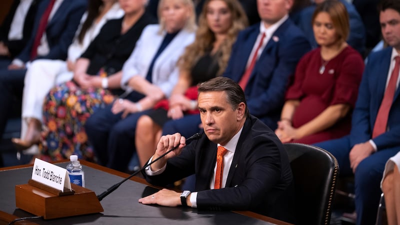 Acting Attorney General Todd Blanche appears before the Senate Judiciary Committee on Capitol...