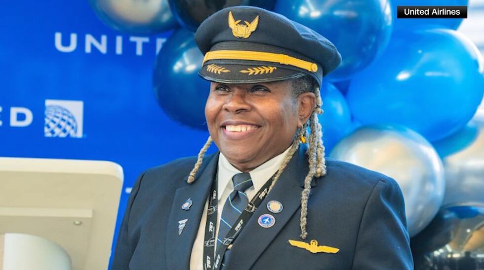 Claiborne landed her final flight at Newark Airport in New Jersey. She flew a Boeing 787 with...