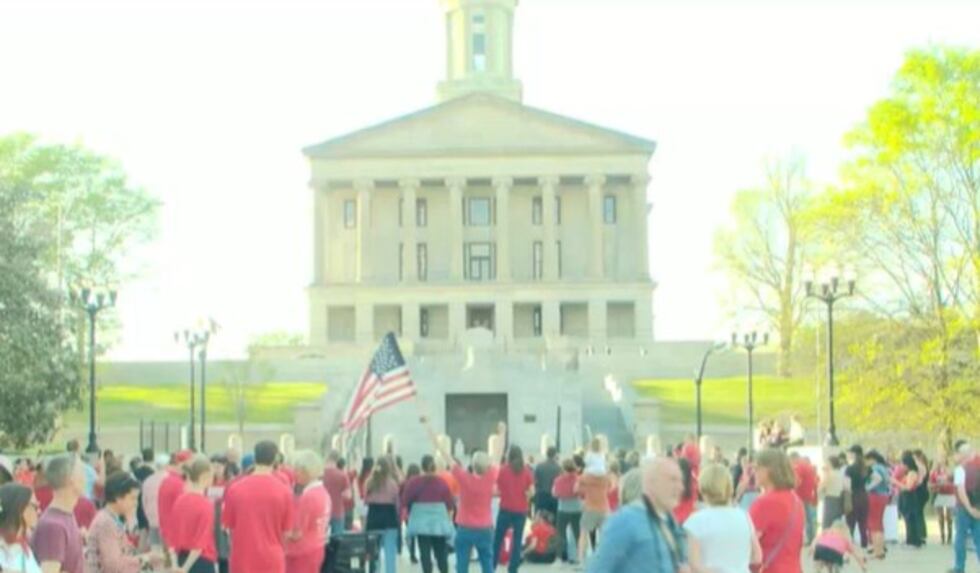 Voices for a Safer Tennessee said they organized “Linking Arms for Change” to give community...