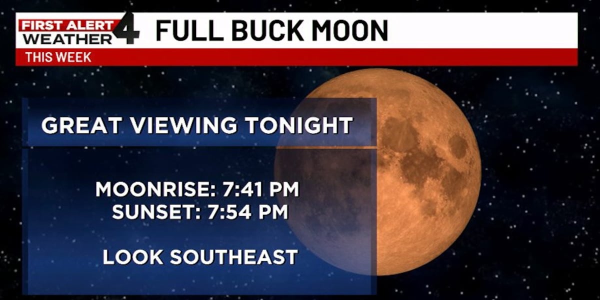 Photo: WSMV July Buck Moon 2026 Delights Skywatchers With Stunning Global Photos