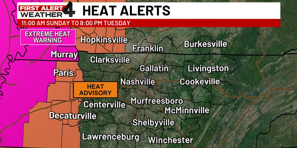 Wave Terminal Another extreme heat wave returns to Middle Tennessee