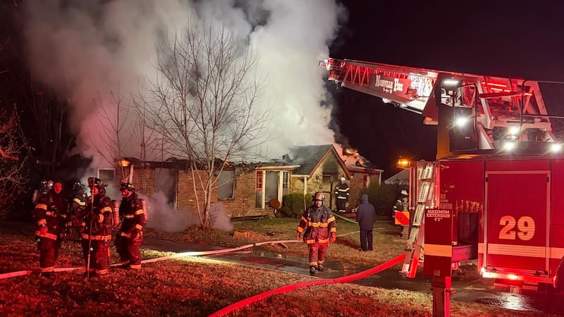 A man was found dead inside a burning home in Nashville on Monday morning.