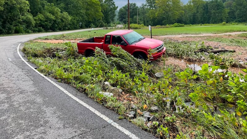 Tennessee City Fire Rescue crews saved a driver during severe thunderstorms that caused flash...