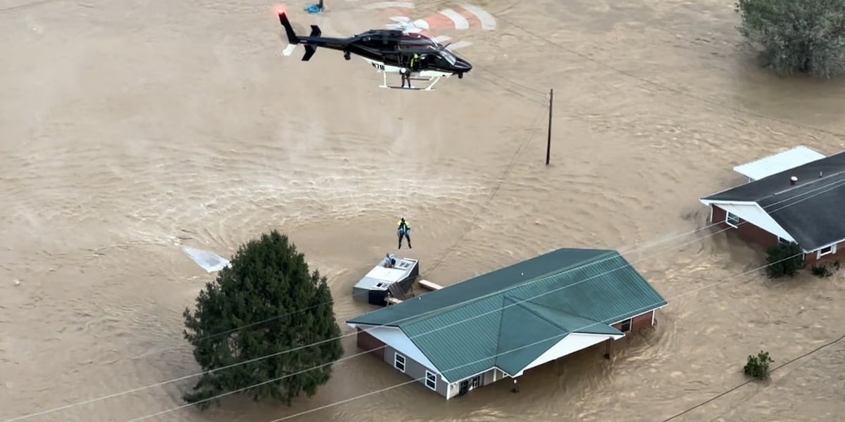 Nashville helicopter crew helps rescue 25 people from East Tennessee floods