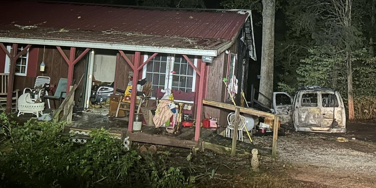 Multiple fire departments coordinate to extinguish house, vehicle fires in rural Marshall County