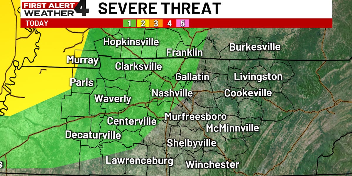 First Alert Weather Day: Some strong storms possible west of I-65 tonight