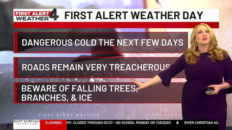 Dangerous ice could stick around Tennessee as the dangerous cold is set to continue.