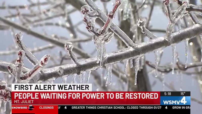 In neighborhoods across Mt. Juliet, residents are using to their vehicle to stay warm.