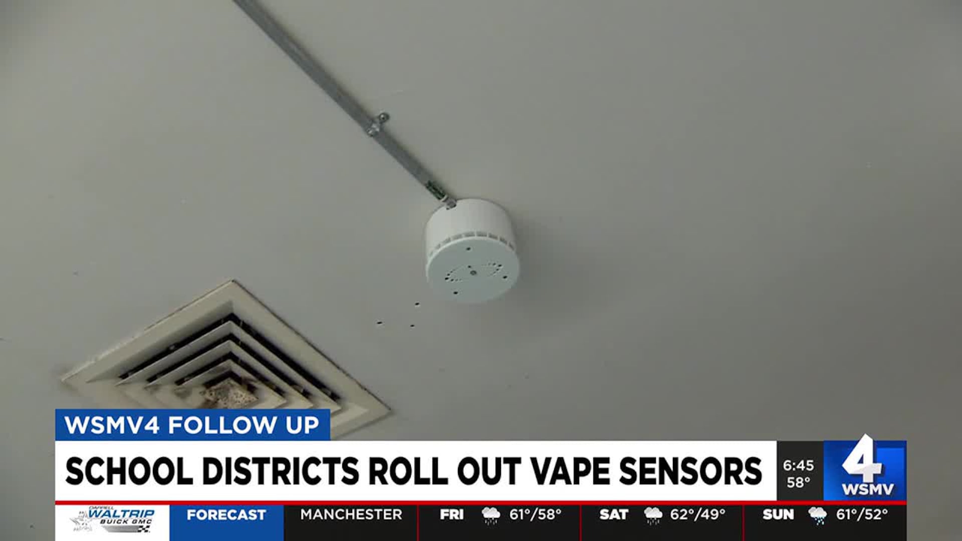 School districts roll out vape sensors School districts roll out vape sensors