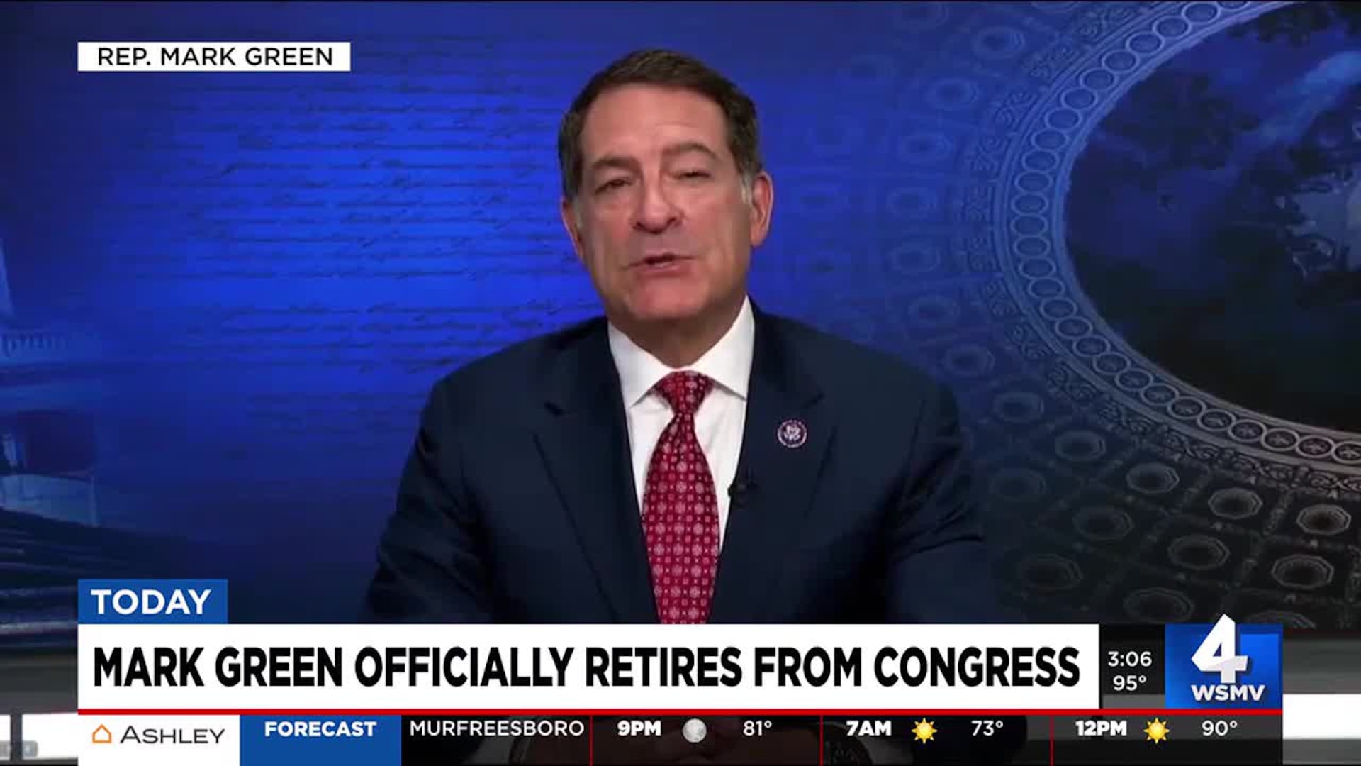 Rep Mark Green Resigns After Second Retirement from Congress Embracing New Horizons