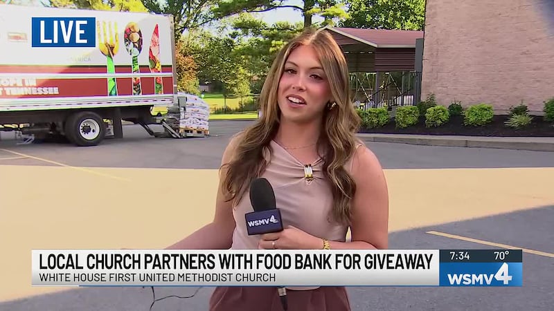 The food giveaway was organized by Second Harvest Food Bank.