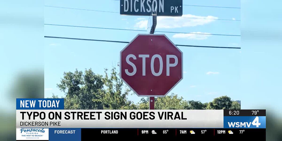 Typo on street sign goes viral
