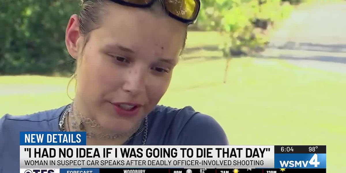 Woman inside car when Nashville officer fatally shot sword-wielding man speaks out