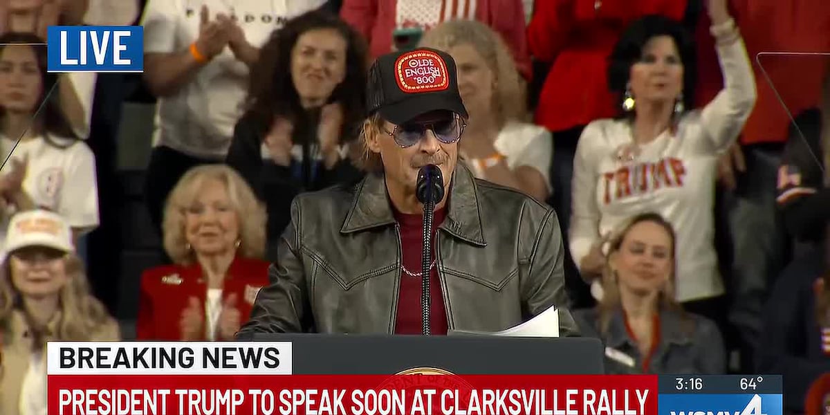 President Donald Trump visited Tennessee again for the rally in Clarksville to support...