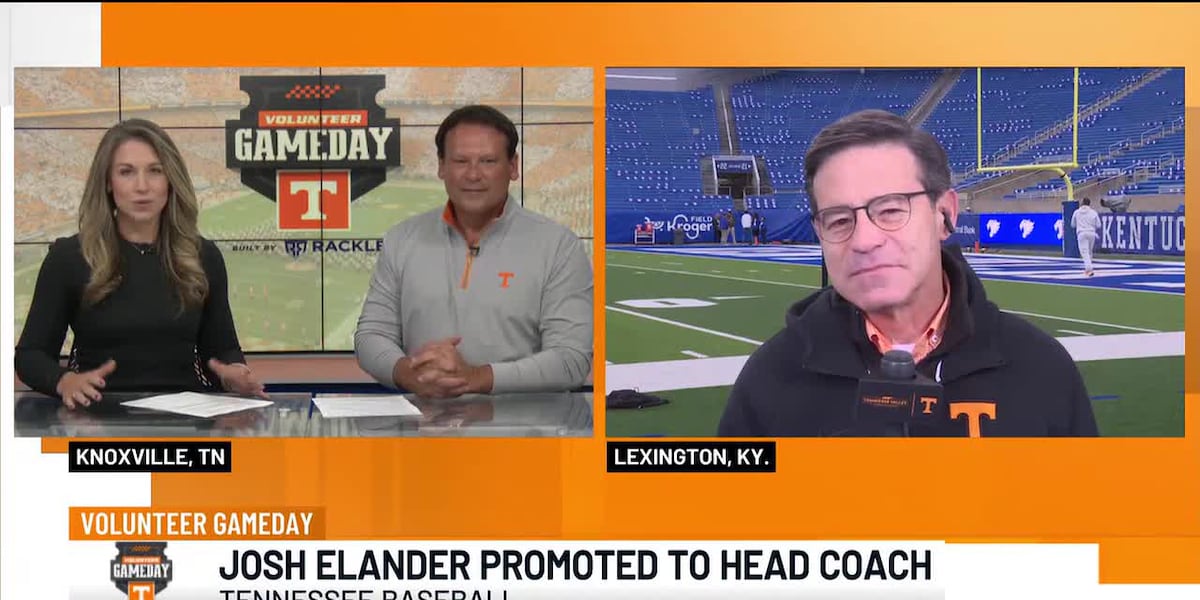 Josh Elander promoted to Vol baseball head coach | Volunteer Gameday - Tennessee @ Kentucky