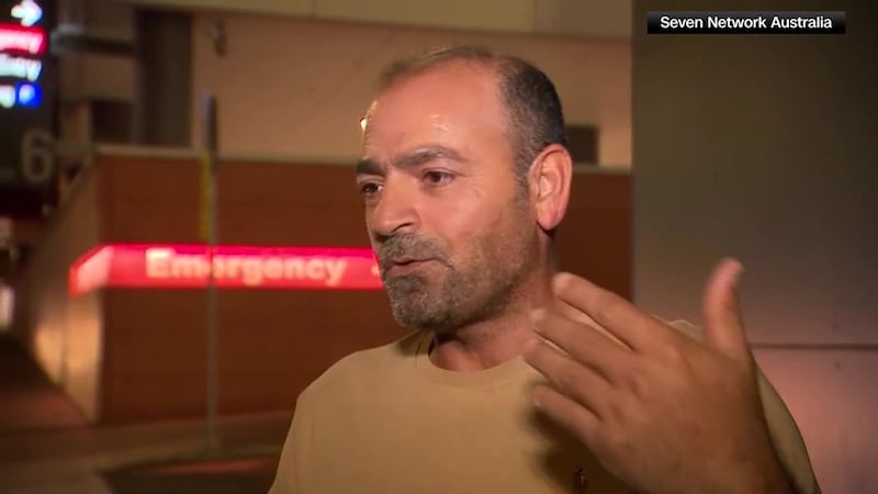 “He’s a hero, 100%," says cousin of man who tackled Bondi Beach gunman. (SEVEN NETWORK AUSTRALIA)