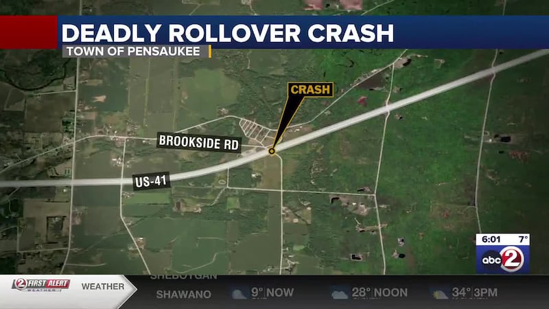 Deputies say the driver was partially ejected. A passenger was taken to a hospital.