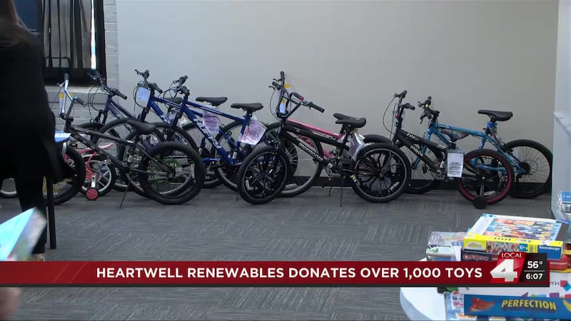 Heartwell Renewables donated over 1,000 toys to the United Way of South Central Nebraska for...